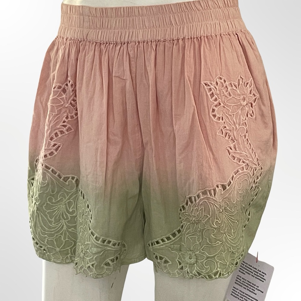 ASOS High Waist Pink and Green Shorts in size 4 NWT - Picture 2 of 6